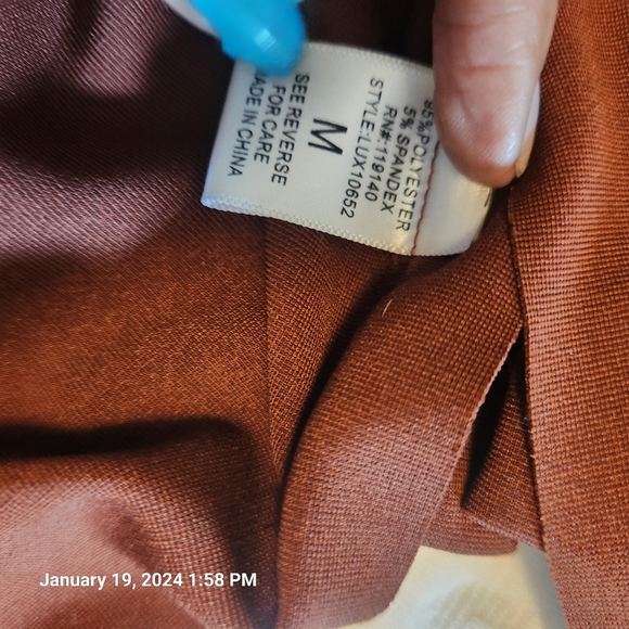 Favluv Fashoon brown duster/vest. Draw strings on the side. Two splits o… - Picture 5 of 9